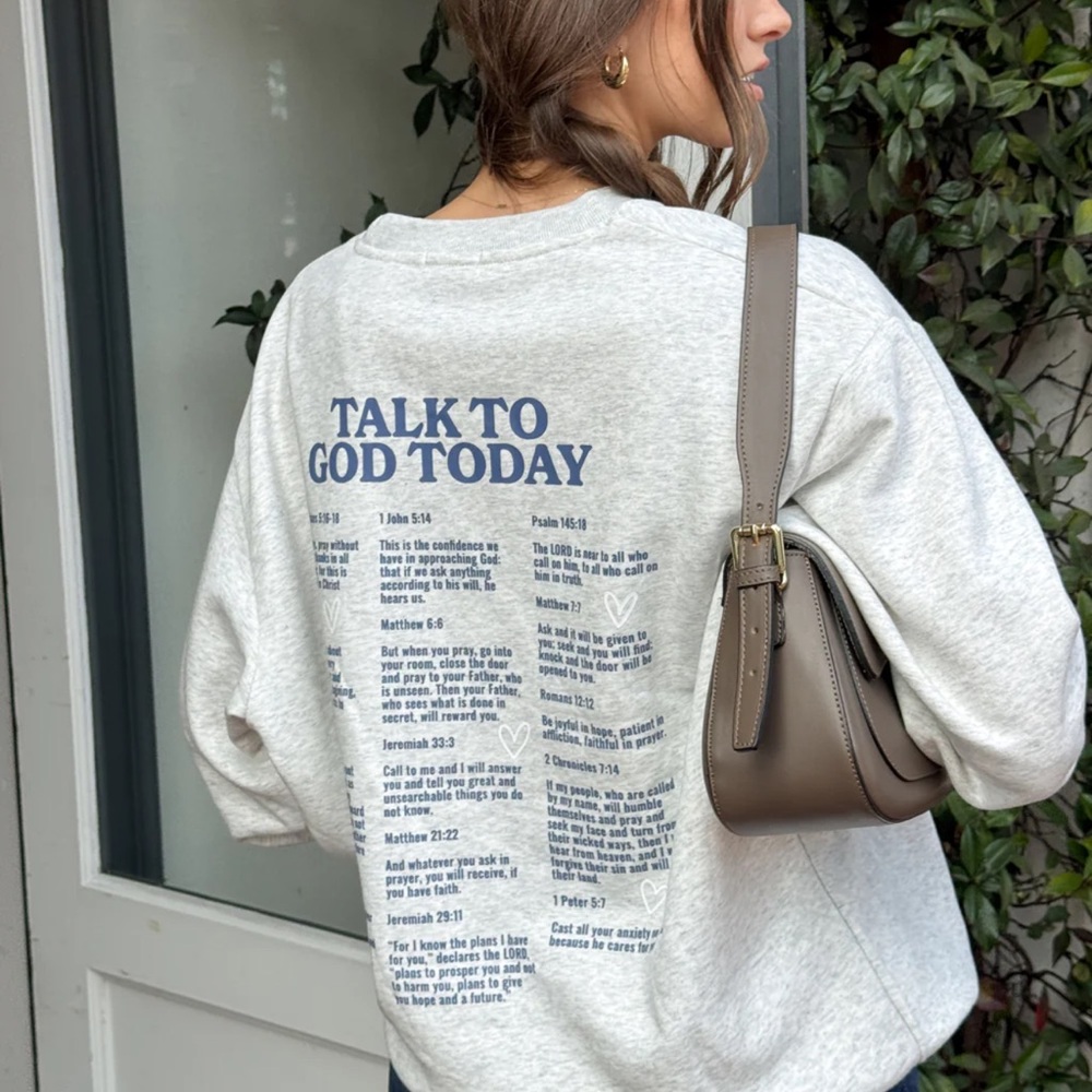 Elevated faith TALK TO GOD UNISEX CREWNECK